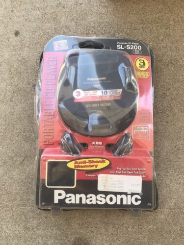 Rare Panasonic SL S200 Portable CD Player AntiShock Walkman Open Box