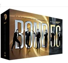 Bond 50  Celebrating Five Decades of Bond 007 DVD 23-Disc BOX SET