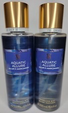 2 VICTORIA'S SECRET AQUATIC ALLURE FRAGRANCE MIST 8.4 FL OZ