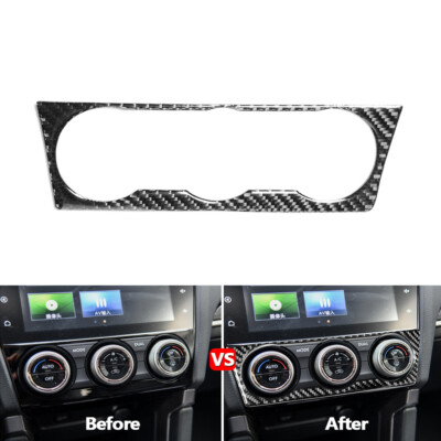Carbon Fiber Look AC Switch Panel Trim Cover For 2021-2023 Ford Bronco - Self-Adhesive