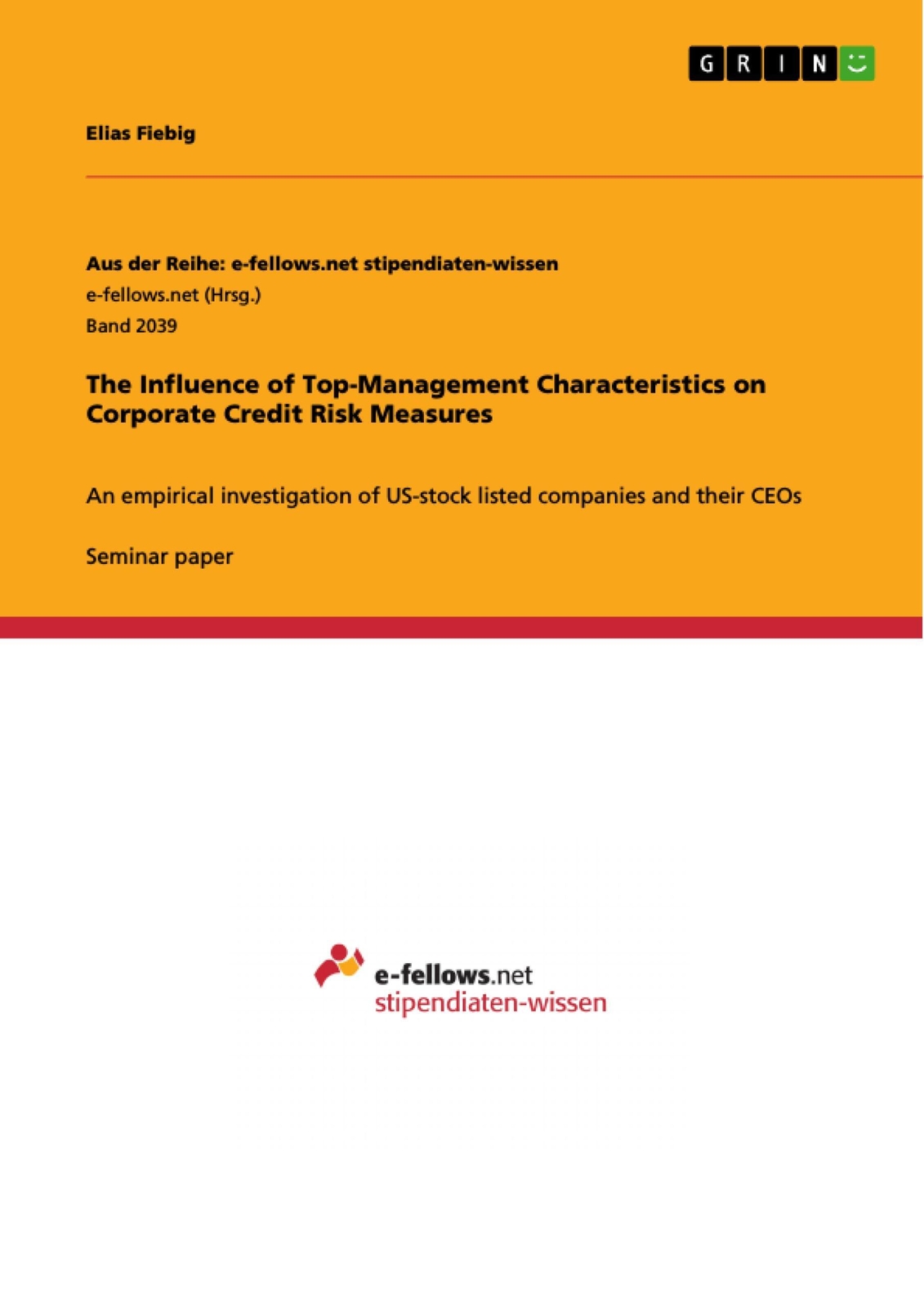 Thumbnail - Elias Fiebig | The Influence Of Top-management Characteristics On
