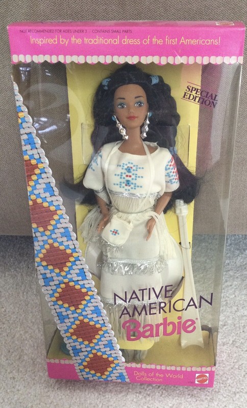 NATIVE AMERICAN BARBIE MATTEL DOLLS OF THE WORLD 1992 NRFB EXCELLENT CONDITION