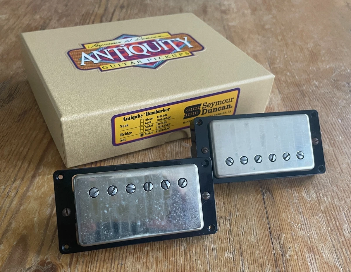 Seymour Duncan Antiquity Humbucker Pickup Set 7.68k 8.63k 1950's PAF Aged Nickel