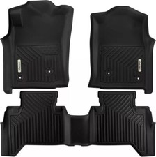 Floor Mats Fit for Toyota Tacoma Double Cab 2005-2015, TPE All Weather Custom Fi