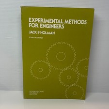 Experimental Methods for Engineers by Jack P. Holman (Paperback Book) Textbooks