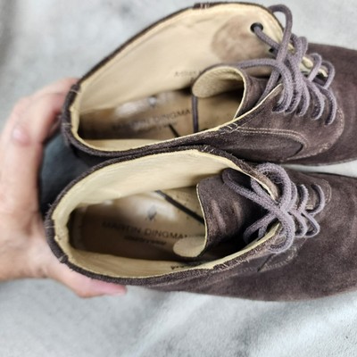 Martin Dingman Shoes Mens Size 11.5 Brown Suede Lace Up  display picture 1