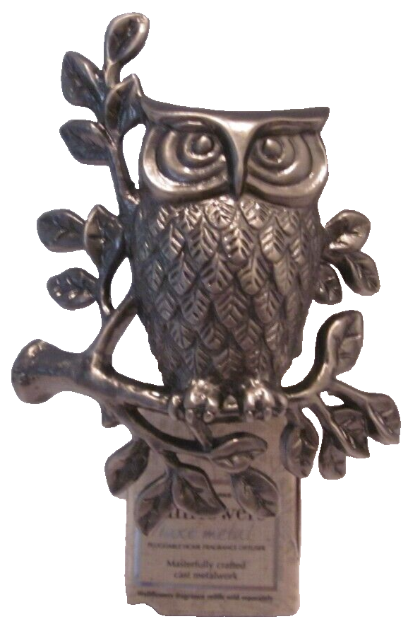 Bath & Body Works Silver Pewter Owl Wallflower Plug-in