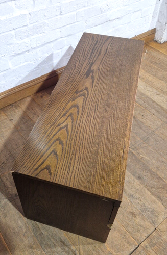 Oriental style low console table with 2 drawers - Picture 6 of 13