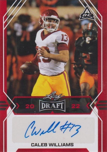 2022 Leaf Draft Caleb Williams #BA-CW1