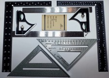 6pc. SQUARES roof combination framing level Combo Square frame rafter tool 12"