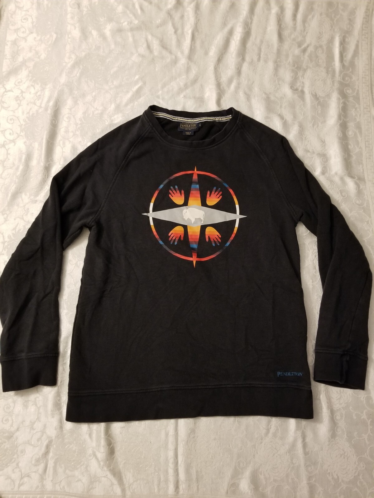 Pendleton Sweater Pullover Jacket Native Mens S T… - image 1