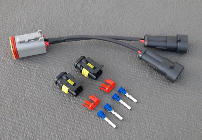 Harley-Davidson Y-Splitter Adapter Stromanschluss 12V HD Dyna Softail Sportster
