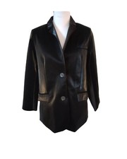 Spanner Inspired Style Jacket Size 6 New W/tags Black Shimmer Pockets Msrp $159 