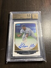 Dilson Herrera BOWMAN CHROME AUTOGRAPH BECKETT 9.5 GEM MINT MLB 2013 T11-221