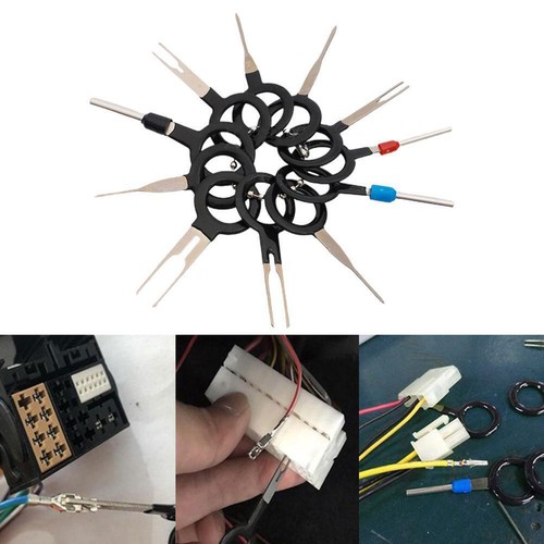 11pcs Automotive Wire Terminal Removal Tool Car Wiring USH Connector Kit N1Z2 - Picture 10 of 13