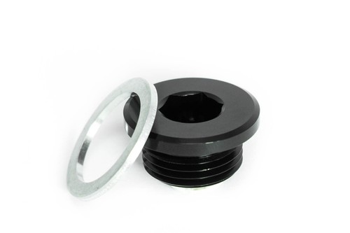 Gewindeverschluss M20x1,5 Gewindestopfen Schwarz eloxiert - Picture 2 of 4