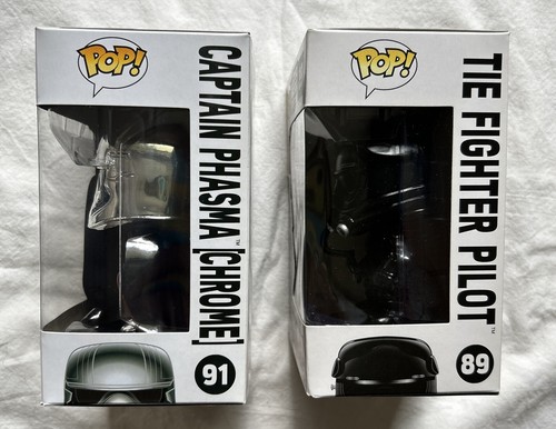 Funko POP Star Wars Captain Phasma #91 Tie Fighter Pilot 89 Smugglers Bounty LOT - Picture 4 of 6
