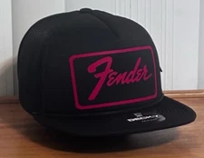Fender snapback Style Mens Foam Trucker Hat  Snapback  logo  Decky Hat