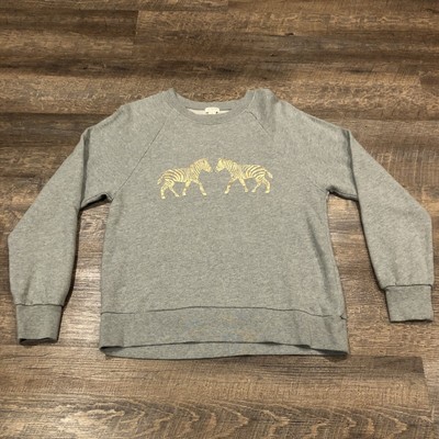 J Crew Sweatshirt Womens Medium Gray 