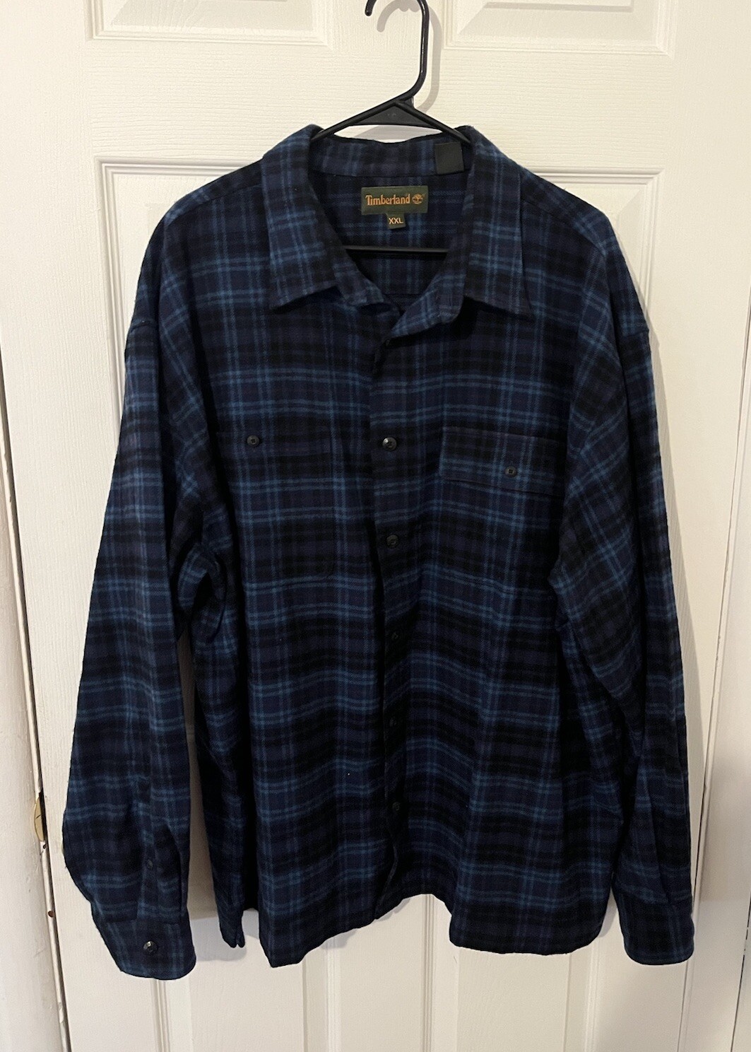 Timberland Plaid Pullover Button Down Coat Jacket… - image 1