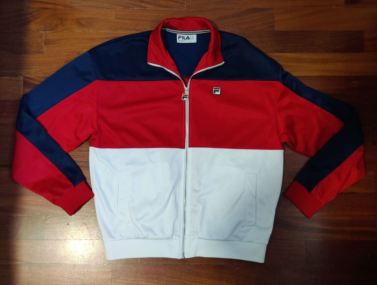 Giacca FILA Vintage Tricolore – Rosso Bianco e Blu
