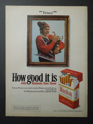 1973 WINSTON Cigarettes Magazine Ad - 