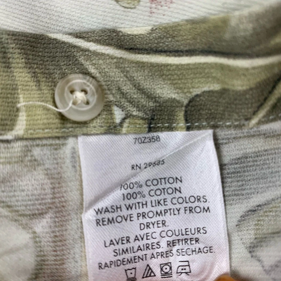 Pendleton Shirt Mens XL Brown Floral Leaves Cars Cotton Short Sleeves Button Up - Image 4 of 4