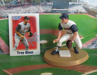 #ad TROY GLAUS 2000 Starting Lineup Loose Baseball Figure amp; Card LOS ANGELES ANGELS $10.99