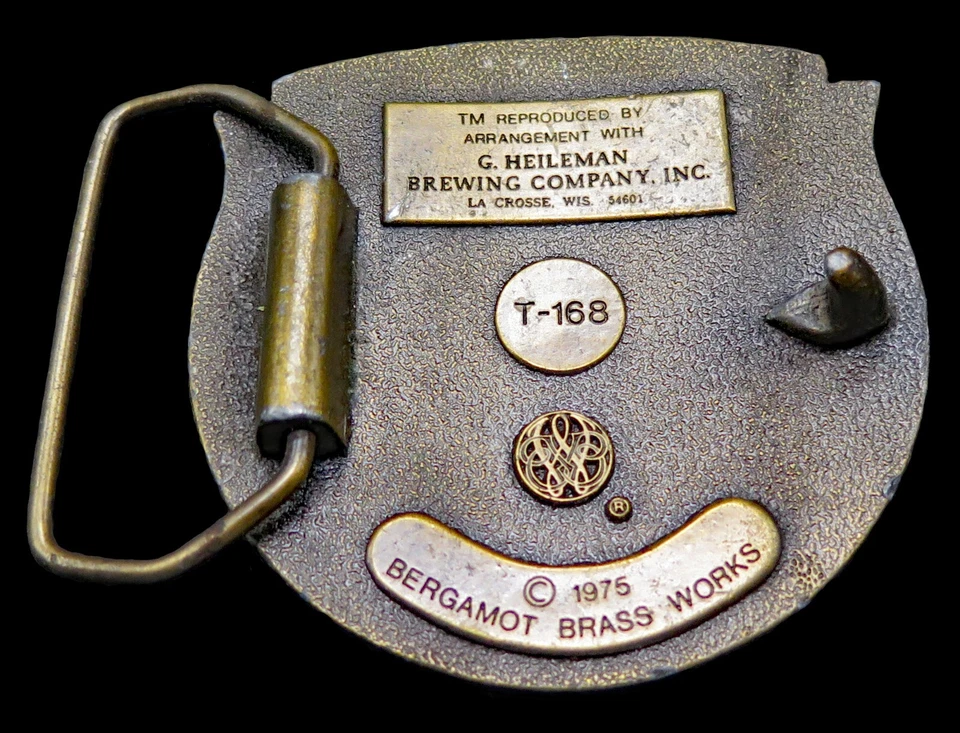 Fivela de cinto Mickey's Fine Malt Liquor Bergamot bronze funciona - Imagem 4 de 4