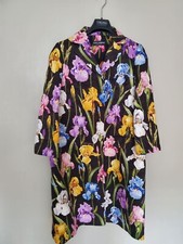 New DOLCE&GABBANA Irises Floral  Print  dress-y coat/jacket IT 42