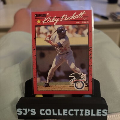 Gold Star**RARE ERROR CARD** 1990 Donruss Kirby Puckett HOF All