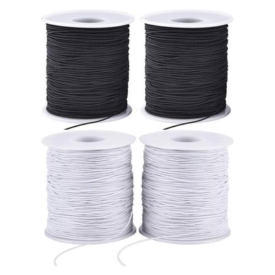 Dehnbare Schnur für Armbänder, 4 Rollen 1 mm stabile Gummischade elastisch4105