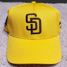 San Diego Padres Hat Baseball Cap Men Yellow Brown Callaway The Links Petco Golf