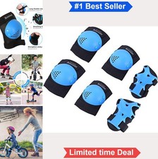 Kids Knee Elbow Pads Set Wrist Guards Skateboard Roller Skating Cycling Bike