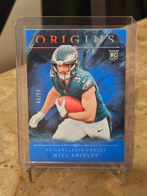 2024 Panini Origins Will Shipley /99 Blue SP Parallel #126 Eagles NFL Rookie