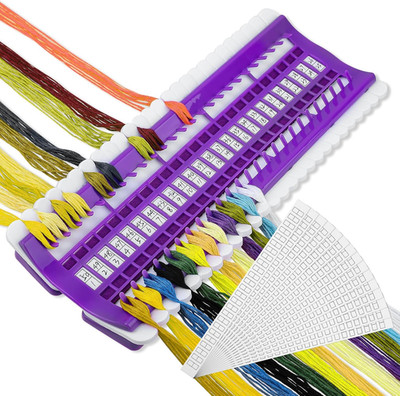 Stickgarn Organizer Aufbewahrung Floss Organizer Stickzubehör Lila 1 Stück