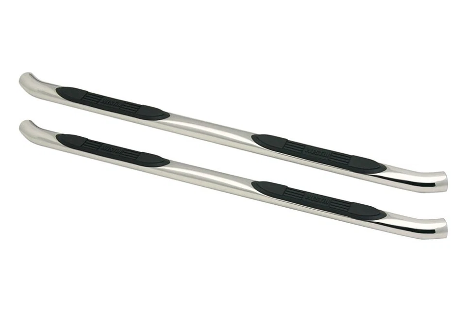 For Chevy Colorado 04-12 Westin 3" E-Series Cab Length Polished Round Step Bars Foto 4 de 4