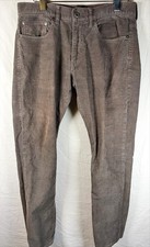 J Crew 484 Slim Fit Corduroy Pants Men 31x30 Taupe Brown Casual Everyday Stretch
