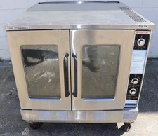 Market Forge M2700HEC Full Size Gas Convection Oven, Wheels, Used, Needs Racks