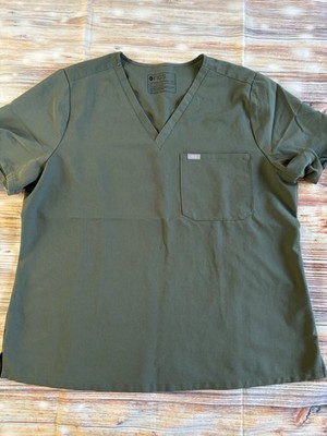 FIGS Catarina Moss One Pocket Scrub Top Size Extra Extra Large