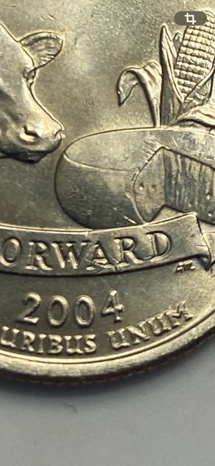 2004 "P" Wisconsin State Quarter**High Grade**Clear Die Crack Errors**(Rare) - Image 3 of 3