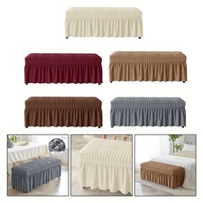 Stuhlabdeckung Bankabdeckung Bubble Plaid Elastische Bankabdeckung Polyester
