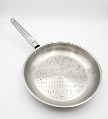 Schulte-Ufer Edelstahlpfanne 24 cm Ø SUS-INOX 18/10 Wabenstruktur