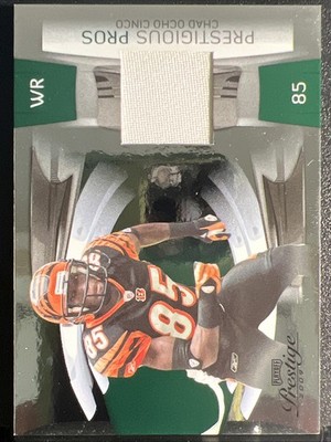 2009 Prestige Chad Ocho Cinco #10 GAME-WORN JERSEY Green 2/100 SOTL  