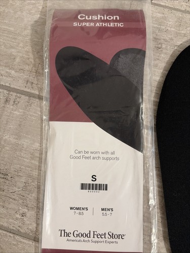 NEW Good Feet Store Super Athletic Cushion Inserts Small Womens 7-8.5 Mens 5.5-7 - Afbeelding 2 van 2