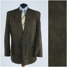 Mens Amaretta Trachten Loden Blazer 46R UK Size BRANDT Brown Sport Coat Jacket