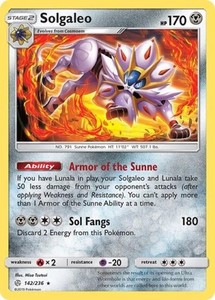 Solgaleo 142/236 Holo Rare Cosmic Eclipse