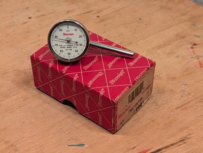 Starrett No. 196B1 Dial Test Indicator EDP-50699 In Box Plunger NOS
