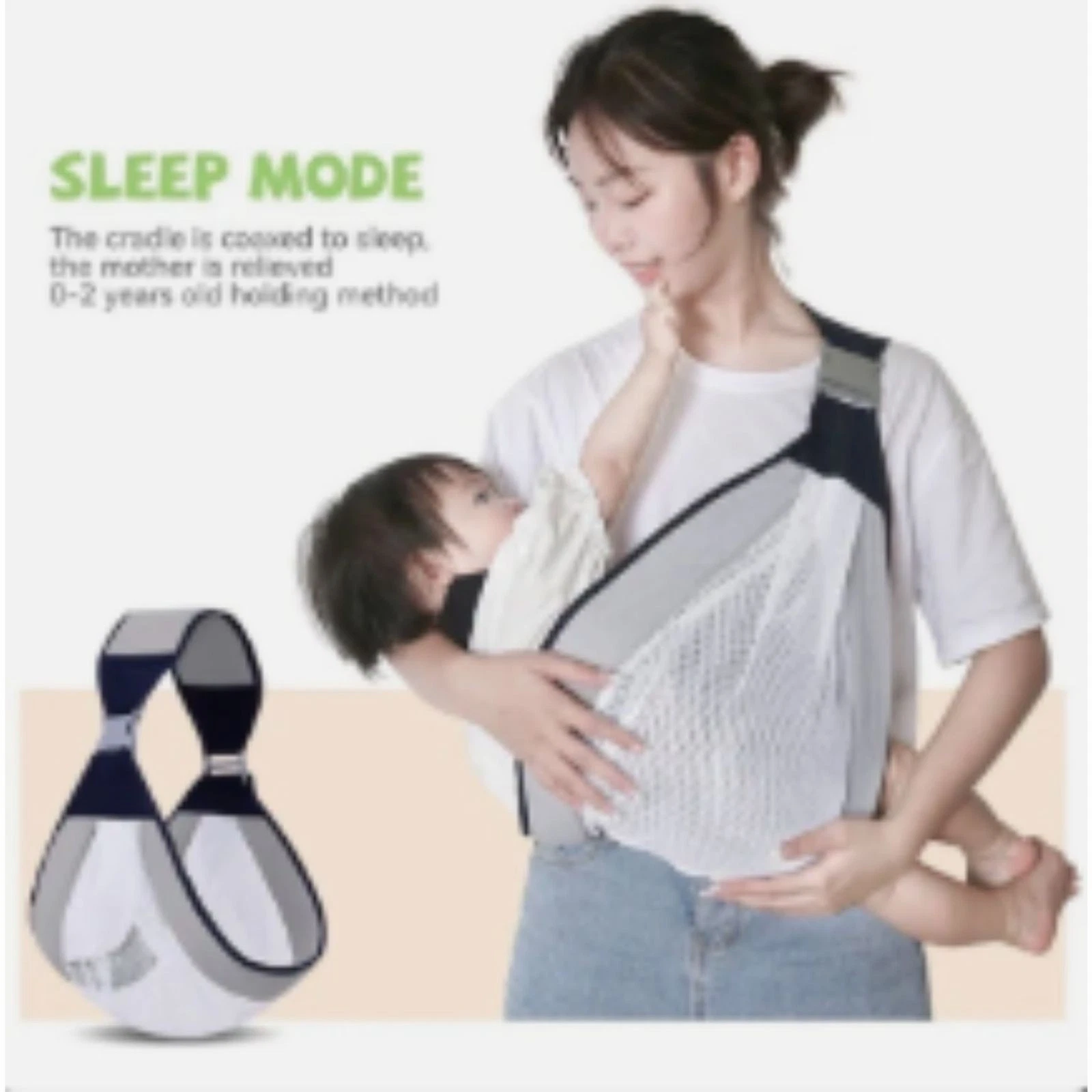 NEW – Adjustable Carrier Sling Wrap Horizontal Holding Toddler Shoulder Strap