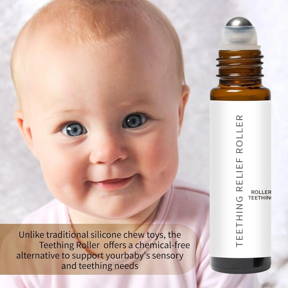 Mamas Teether: Teething Roller, Teething Roller All Natural for Babies, Teeth - Image 3 of 4